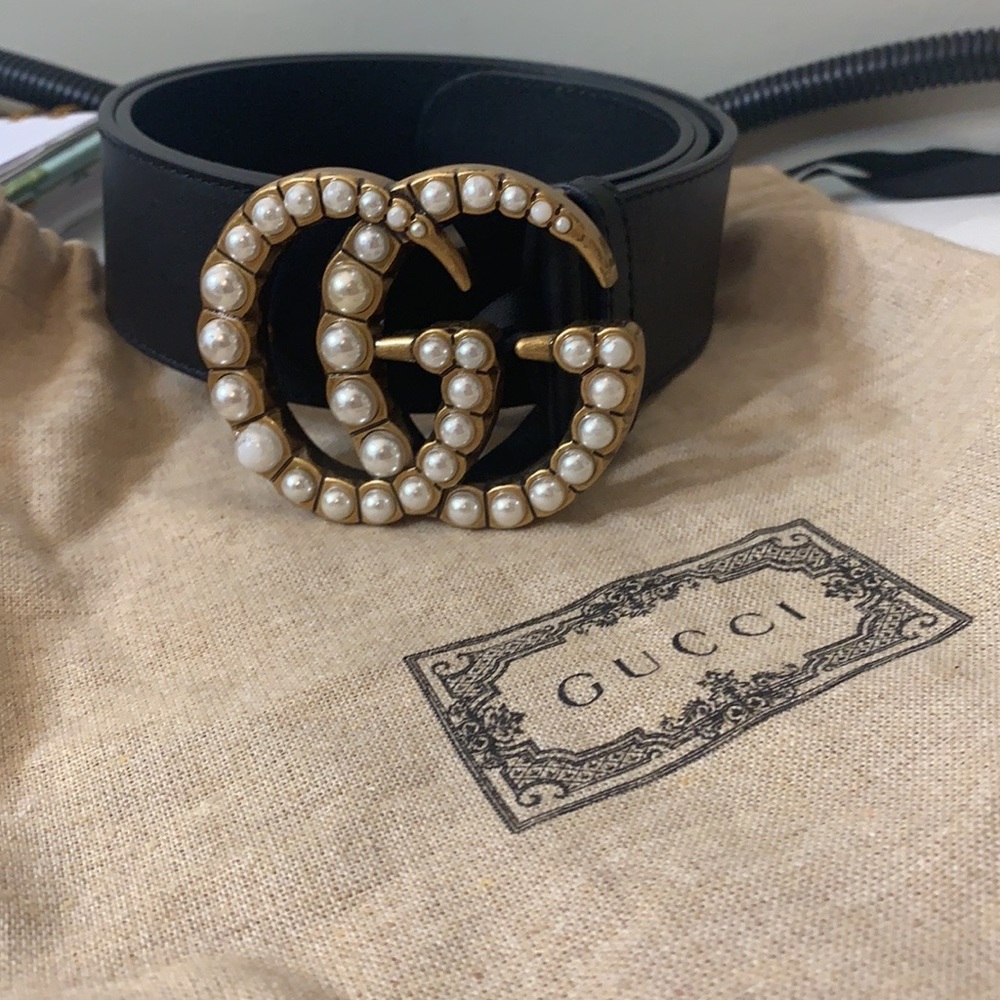 GG Pearl Gucci Belt